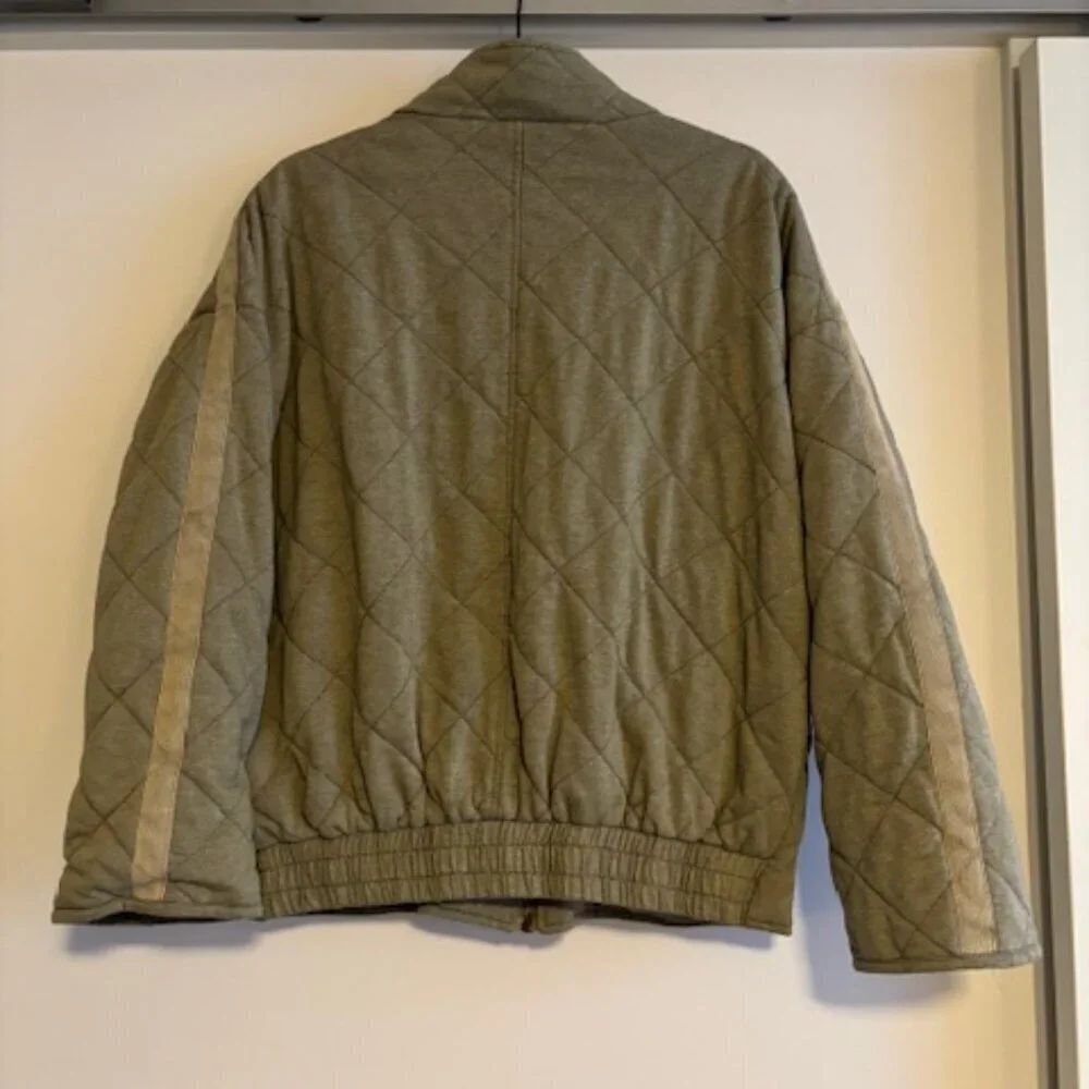 Bagatelle Collection Diamond Quilted Bomber Jacket size medium